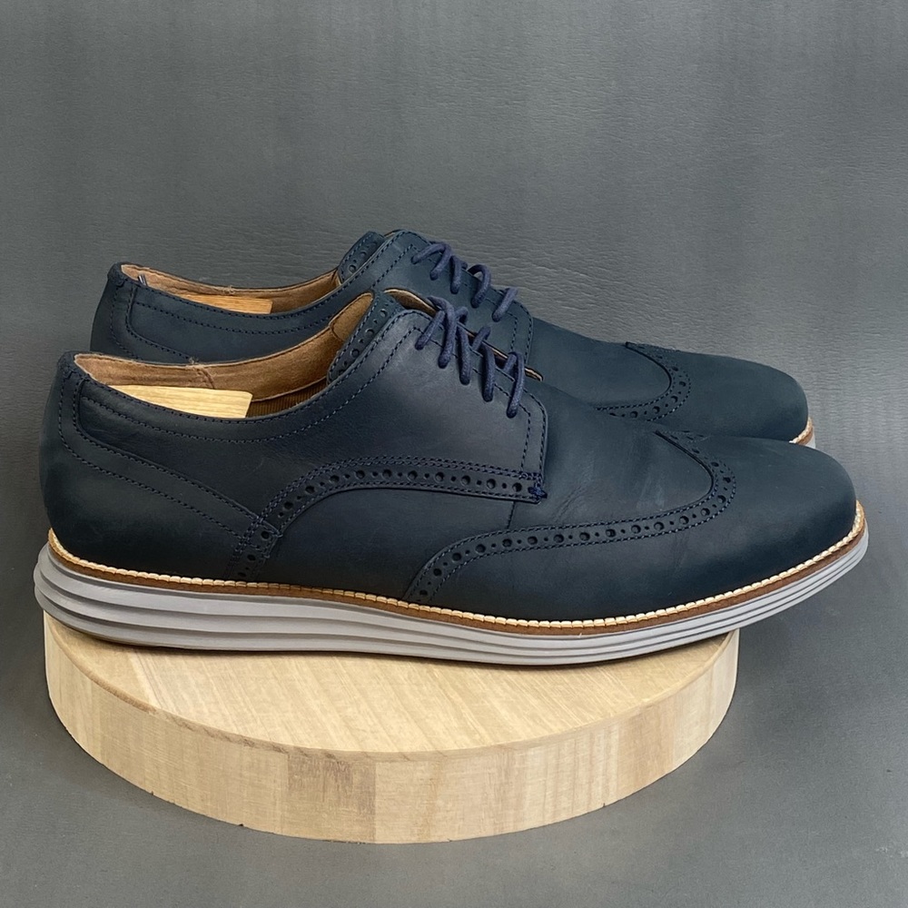 Cole Haan Navy Blue Oxfords
